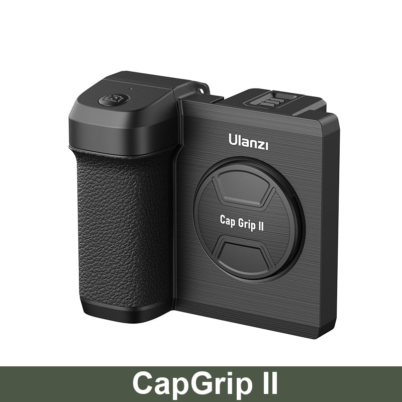 Ulanzi CapGrip I II Smartphone de mano Selfie Booster agarre de mano Bluetooth Control remoto obturador de teléfono para iPhone teléfono Android