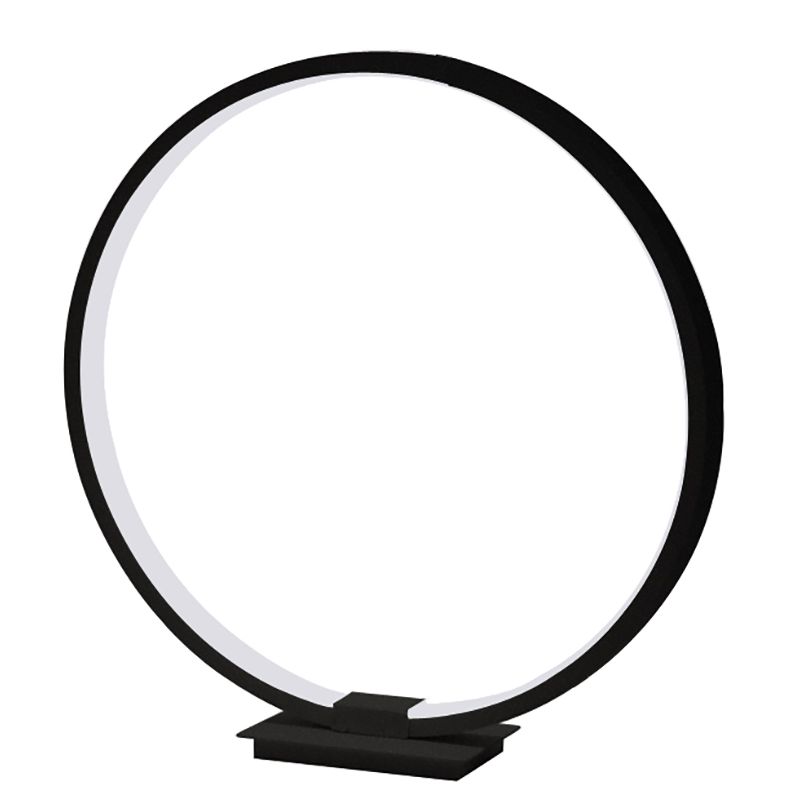 Lámpara de mesa LED, lámpara de escritorio regulable táctil moderna, lámparas de mesa para decoración de dormitorio, lámpara de noche, luces nocturnas circulares blancas y negras