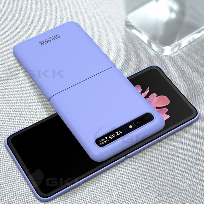 GKK Luxury Leather Fold Case For Samsung Galaxy Z Fold 2 Flip Case Plating Edge Anti-knock Cover For Samsung Galaxy Z Fold2 Flip