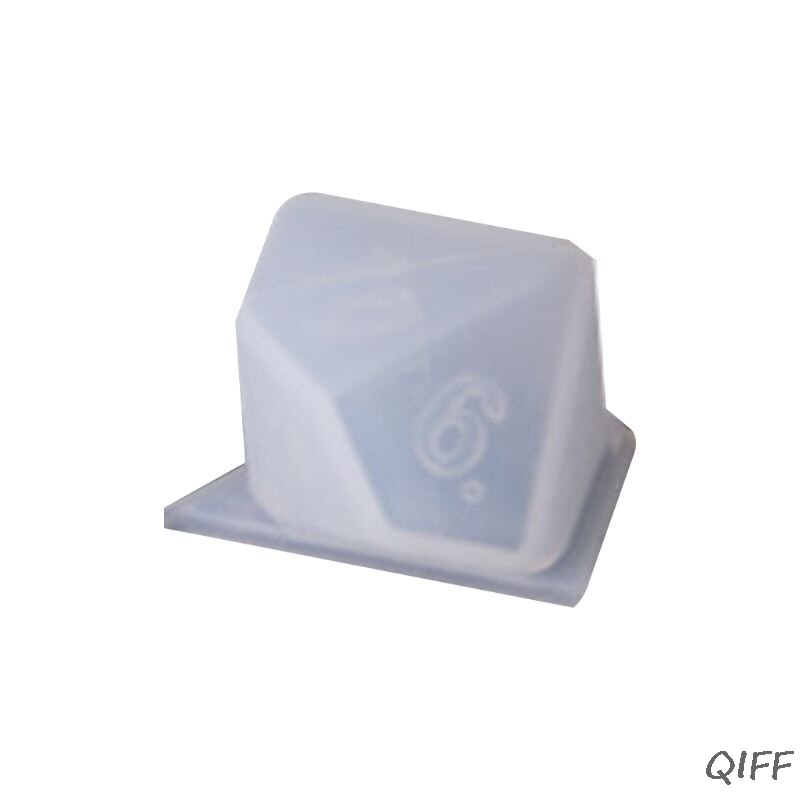 DIY Crystal Epoxy Mold Dice Fillet Shape Multi-spec Digital Game Silicone Mould