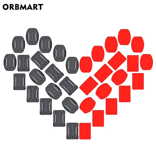 Soportes adhesivos curvos planos soporte adhesivo para GoPro Hero 8 11 negro 7 Xiaomi Yi 4K Mijia SJCAM Cámara de Acción Go Pro Accesorios