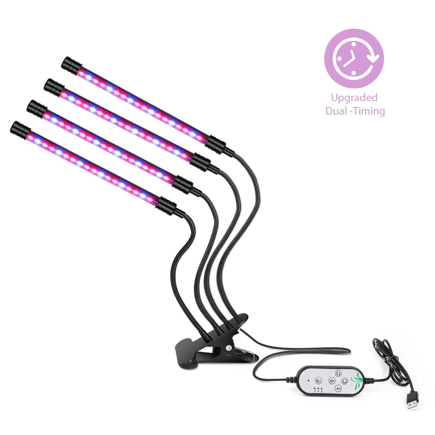LED Grow Light USB Phyto Lamp Full Spectrum 4 Head Grow Tent Complete Kit Phytolamp for Plants Seedlings Flowers Indoor Grow Box