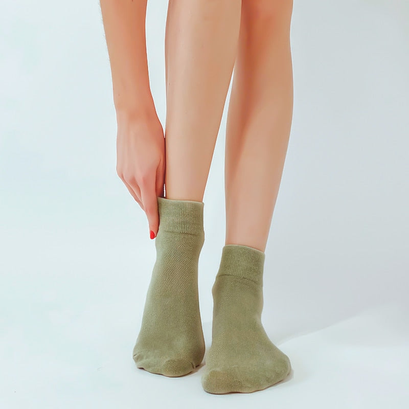 4 par/set nuevos calcetines de algodón para mujer moda Casual transpirable Primavera Verano tubo blanco calcetines neutros tamaño EU 36-42