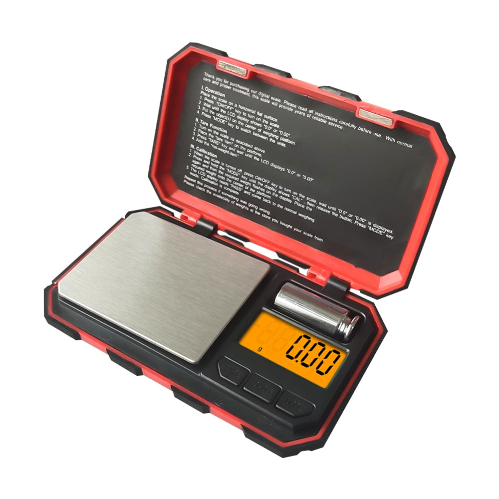Básculas digitales para joyería de plata de ley y oro, balanza electrónica de peso 0,01, acero inoxidable de primera calidad de alta precisión mínima