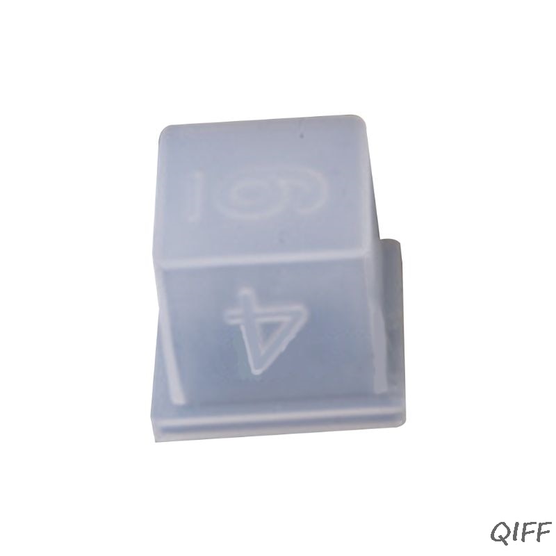 DIY Crystal Epoxy Mold Dice Fillet Shape Multi-spec Digital Game Silicone Mould