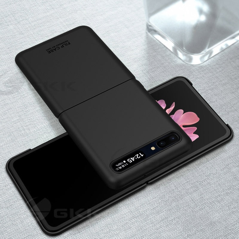 GKK Luxury Leather Fold Case For Samsung Galaxy Z Fold 2 Flip Case Plating Edge Anti-knock Cover For Samsung Galaxy Z Fold2 Flip
