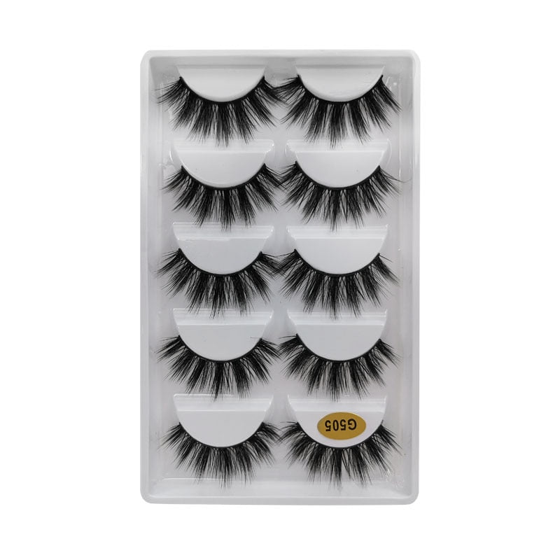 5/10 par de pestañas de visón 3D pestañas esponjosas dramáticas maquillaje pestañas de visón tenues pestañas postizas largas naturales pestañas postizas gruesas