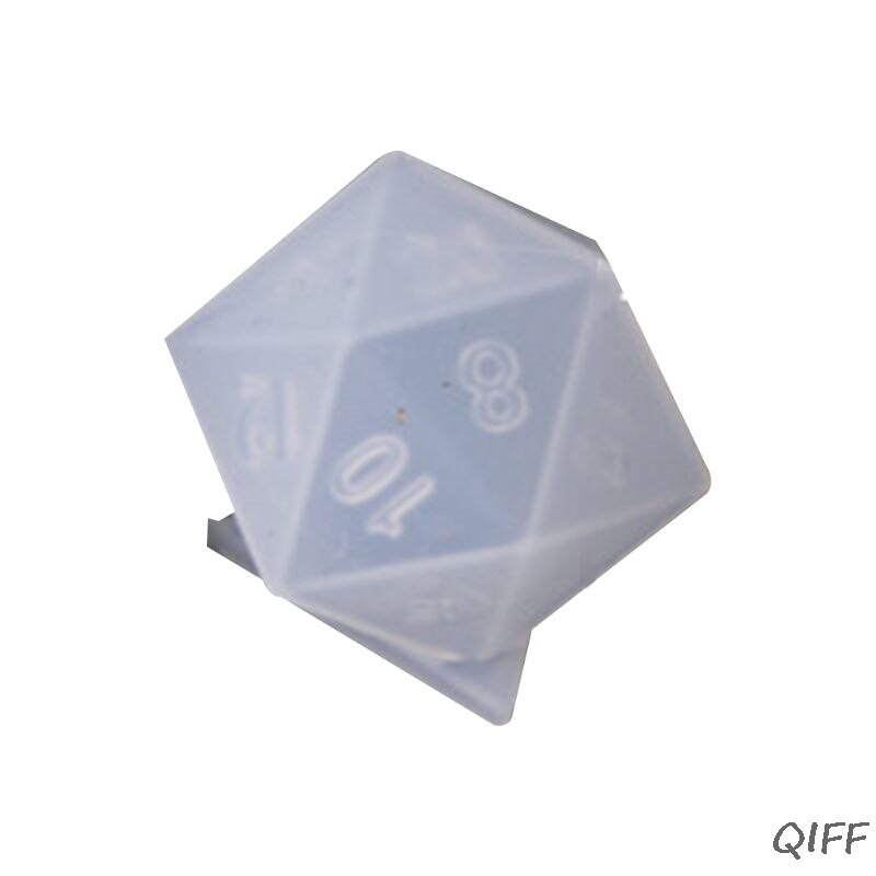 DIY Crystal Epoxy Mold Dice Fillet Shape Multi-spec Digital Game Silicone Mould