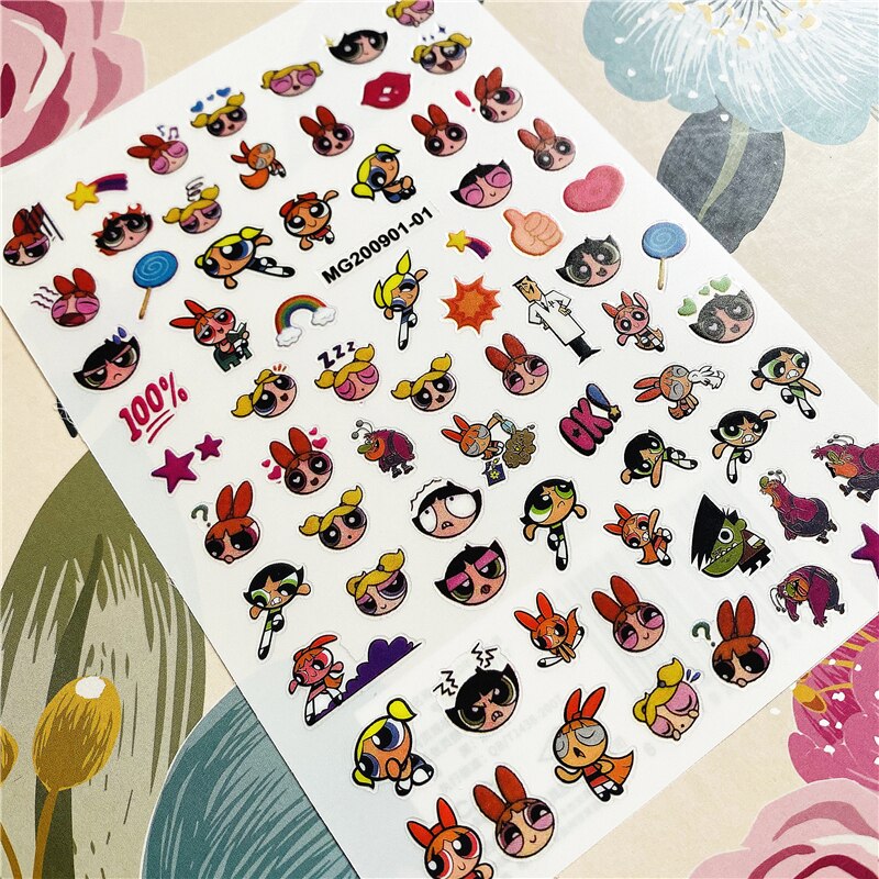 MG191002-12 Love Heart Kiss Valentine's Day 3D Back glue Nail decal Nail sticker Nail decoration Nail art Nail ornament