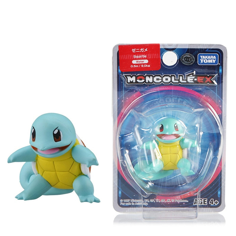 TOMY-figuras de muñecos Pokémon japoneses auténticos, colección de Pokémon Pikachu de 4-6cm, modelos de acción de Anime, juguetes para niños, regalo, caja oficial