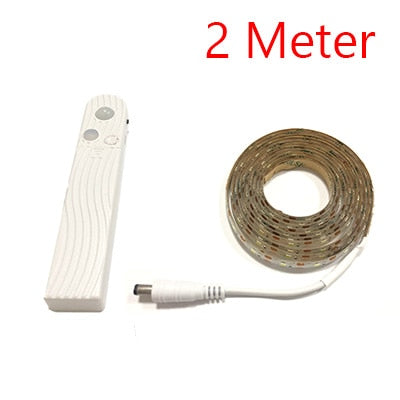 Luz LED inteligente para escalera debajo de la cama, Detector de luz con Sensor PIR, Control inteligente, lámpara de pared, armario, cocina, 3M, 2M, 1M