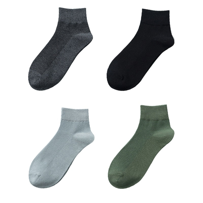 4 par/set nuevos calcetines de algodón para mujer moda Casual transpirable Primavera Verano tubo blanco calcetines neutros tamaño EU 36-42