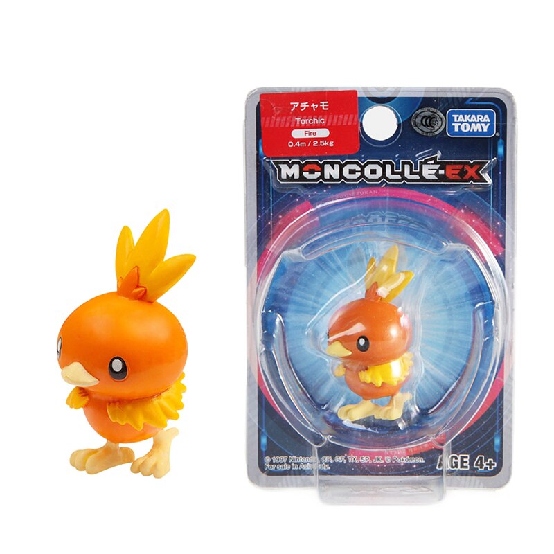 TOMY-figuras de muñecos Pokémon japoneses auténticos, colección de Pokémon Pikachu de 4-6cm, modelos de acción de Anime, juguetes para niños, regalo, caja oficial