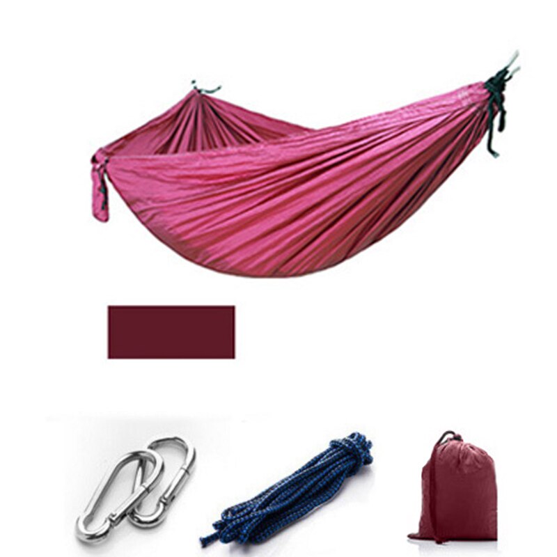 Hamaca para acampar/jardín con mosquitera, muebles de exterior para 1-2 personas, cama colgante portátil, columpio para dormir de tela de paracaídas resistente