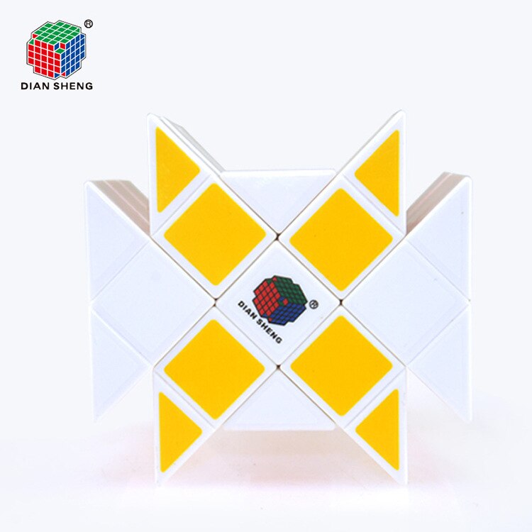 DianSheng Case Cube Long Brick Case 3x3x3 Magic Cube Ancient Double Fish Cube Speed Puzzle Cubes Educational Toy Special Toys