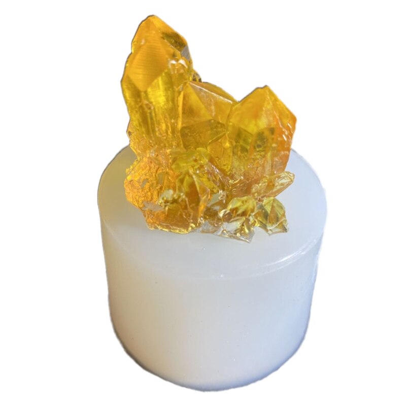 Simulación de piedra Original, grupo de cristal, Molde de resina Epoxy, molde de silicona para manualidades, joyería, herramienta de fabricación de colgantes
