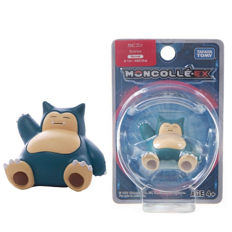 TOMY-figuras de muñecos Pokémon japoneses auténticos, colección de Pokémon Pikachu de 4-6cm, modelos de acción de Anime, juguetes para niños, regalo, caja oficial