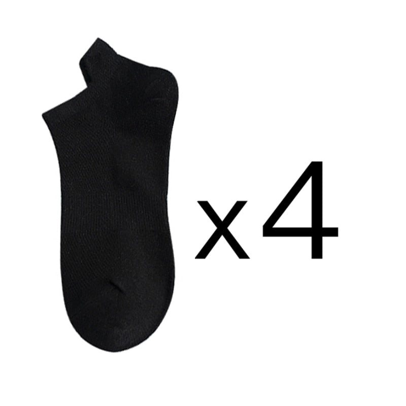 4 par/set nuevos calcetines de algodón para mujer moda Casual transpirable Primavera Verano tubo blanco calcetines neutros tamaño EU 36-42