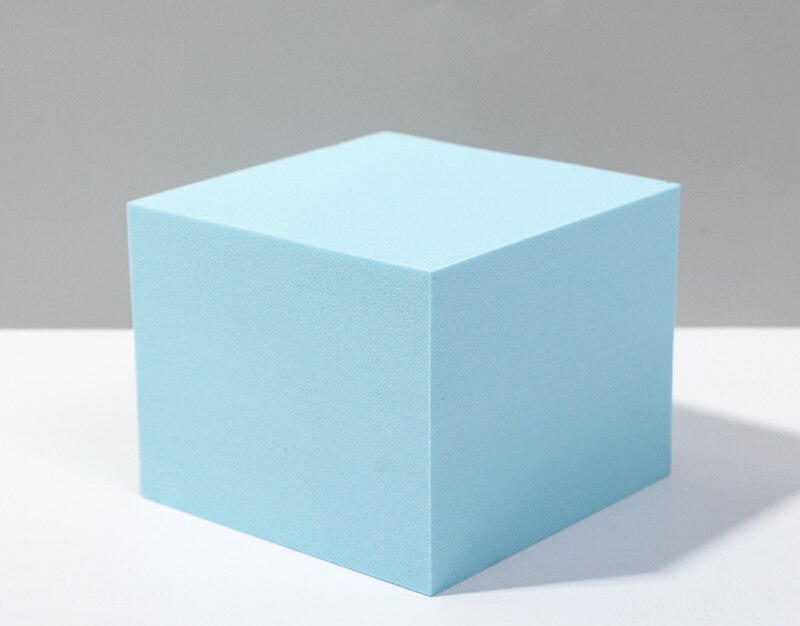 Recién llegado, cubo de fotografía INS, accesorios para fotos, cubo geométrico de espuma, accesorios de disparo para fondos de fotografía, color rosa claro y morado