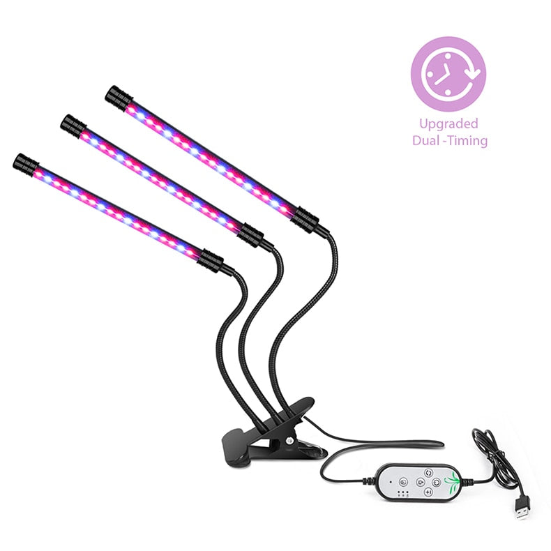 LED Grow Light USB Phyto Lamp Full Spectrum 4 Head Grow Tent Complete Kit Phytolamp for Plants Seedlings Flowers Indoor Grow Box