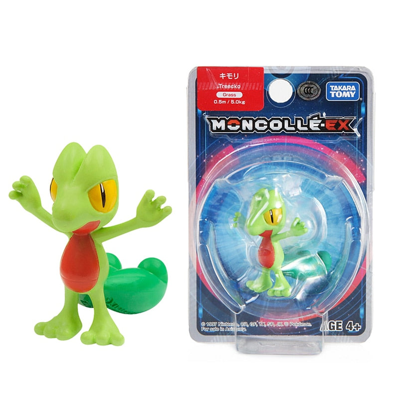 TOMY-figuras de muñecos Pokémon japoneses auténticos, colección de Pokémon Pikachu de 4-6cm, modelos de acción de Anime, juguetes para niños, regalo, caja oficial
