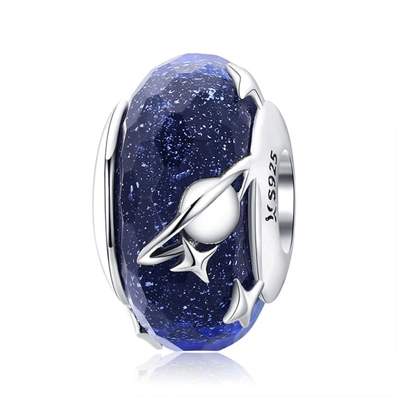 WOSTU Plata de Ley 925 auténtica cuentas de cristal rosa de Murano, dijes redondos aptos para Pulsera Original, colgante, fabricación de joyería de lujo