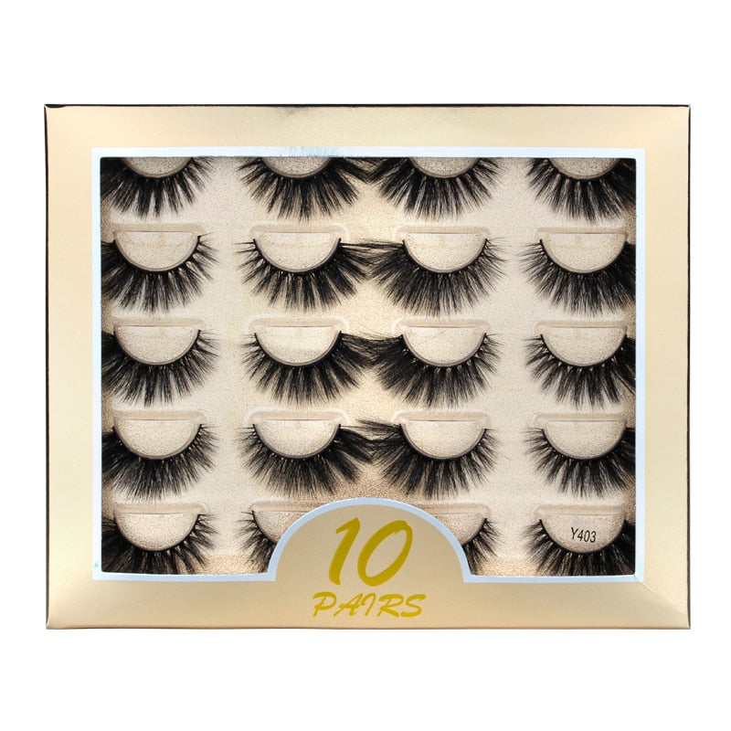 5/10 par de pestañas de visón 3D pestañas esponjosas dramáticas maquillaje pestañas de visón tenues pestañas postizas largas naturales pestañas postizas gruesas