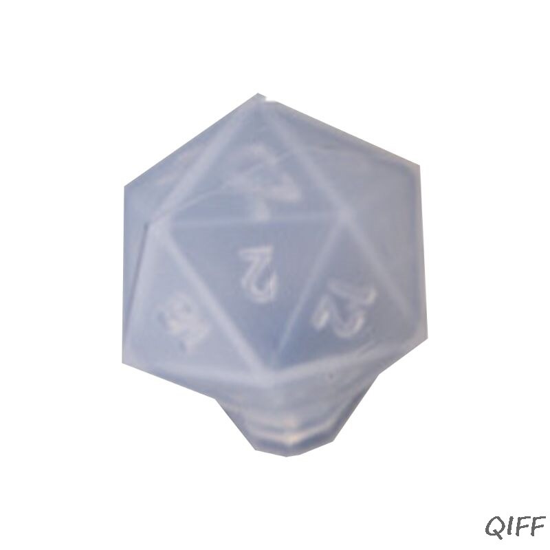 DIY Crystal Epoxy Mold Dice Fillet Shape Multi-spec Digital Game Silicone Mould