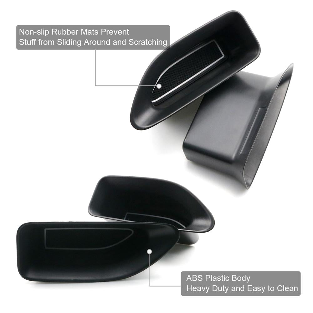 LFOTPP For Leon MK3 Leon Cupra 5F 2017 2018 2019 Car Front Door Handrail Sort Out Storage Box Auto Interior Accessories 2 Pcs