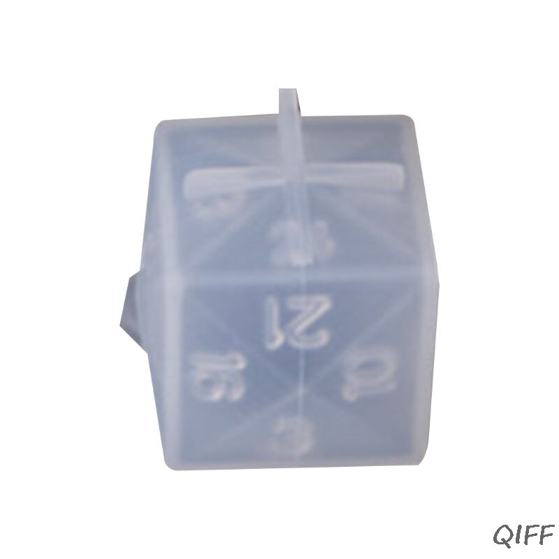 DIY Crystal Epoxy Mold Dice Fillet Shape Multi-spec Digital Game Silicone Mould