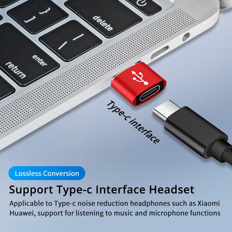 Adaptador USB tipo C OTG tipo C USB 3,0 macho a USB C hembra OTG adaptador de datos convertidor Cable adaptador para Macbook iphone 11 pro