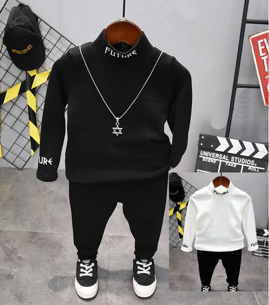 Ropa para niños, primavera y otoño, camisetas y pantalones para bebés, conjunto de 2 uds., conjunto de ropa para bebés de 2 a 6 años