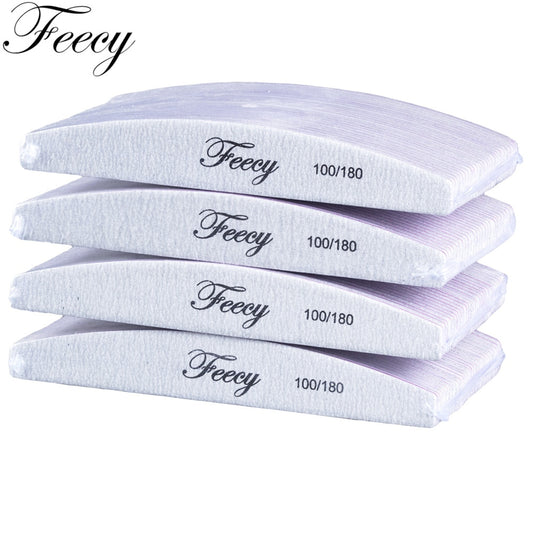 Limas de uñas 5/10 unids/lote 100/180, duraderas, pulidoras, tope de lijado, limas para pulir uñas, limas de madera para manicura, papel de lija