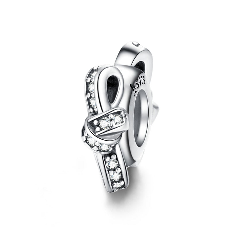BISAER, espaciador de Plata de Ley 925, corazón de cereza, ojo azul, cuentas con tapón de flor, abalorio compatible con pulsera, accesorios DIY, joyería
