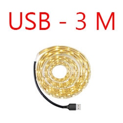 Luz LED inteligente para escalera debajo de la cama, Detector de luz con Sensor PIR, Control inteligente, lámpara de pared, armario, cocina, 3M, 2M, 1M