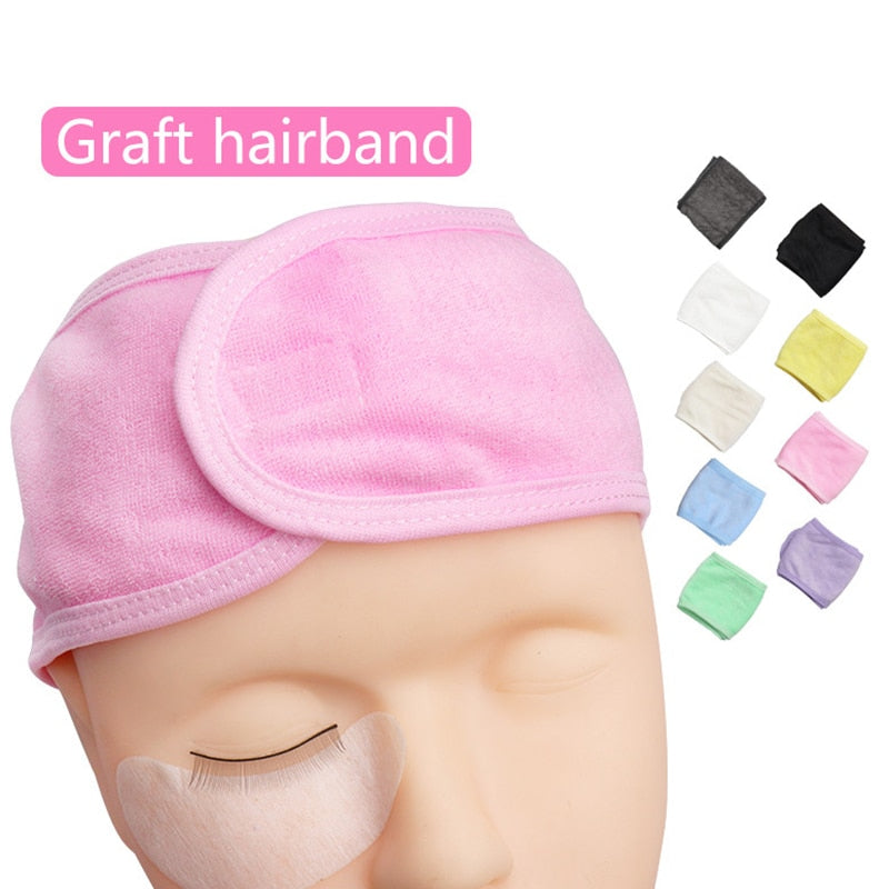 Flannel Cosmetic Headbands Soft Bowknot Elastic Hair Band Hairlace for Washing Face Shower Spa Makeup Tools