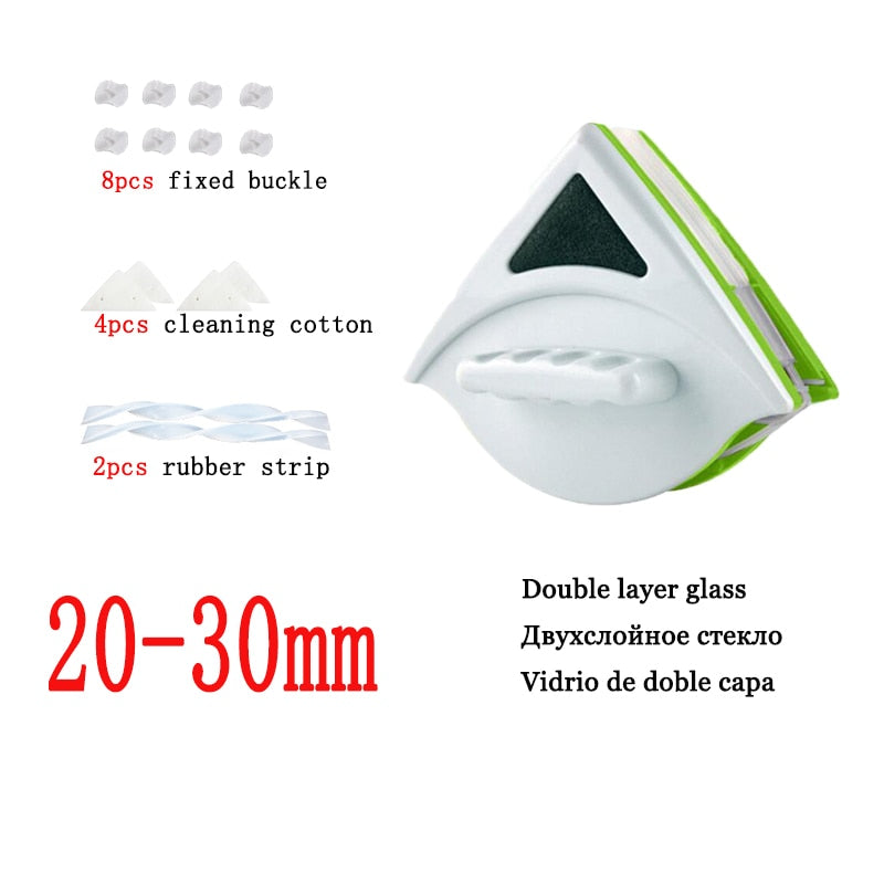 Magnetic Window Cleaner Brush Glass Cleaner Magnets Brush Tool Double Side Magnetic Glass Brush for Washing Household Cleaning