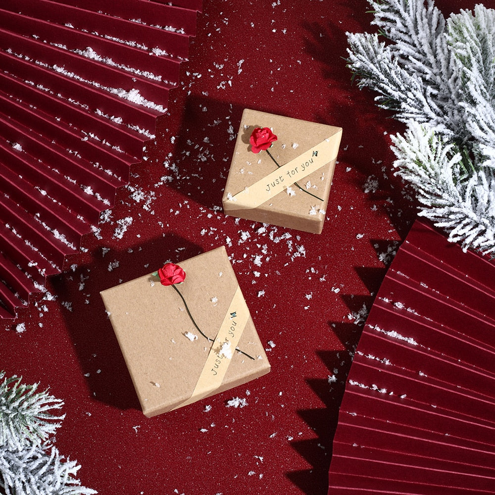 JewelOra-joyero personalizado, delicadas cajas de regalo con flores de rosas y girasoles para joyería, regalos de aniversario de Navidad para la familia