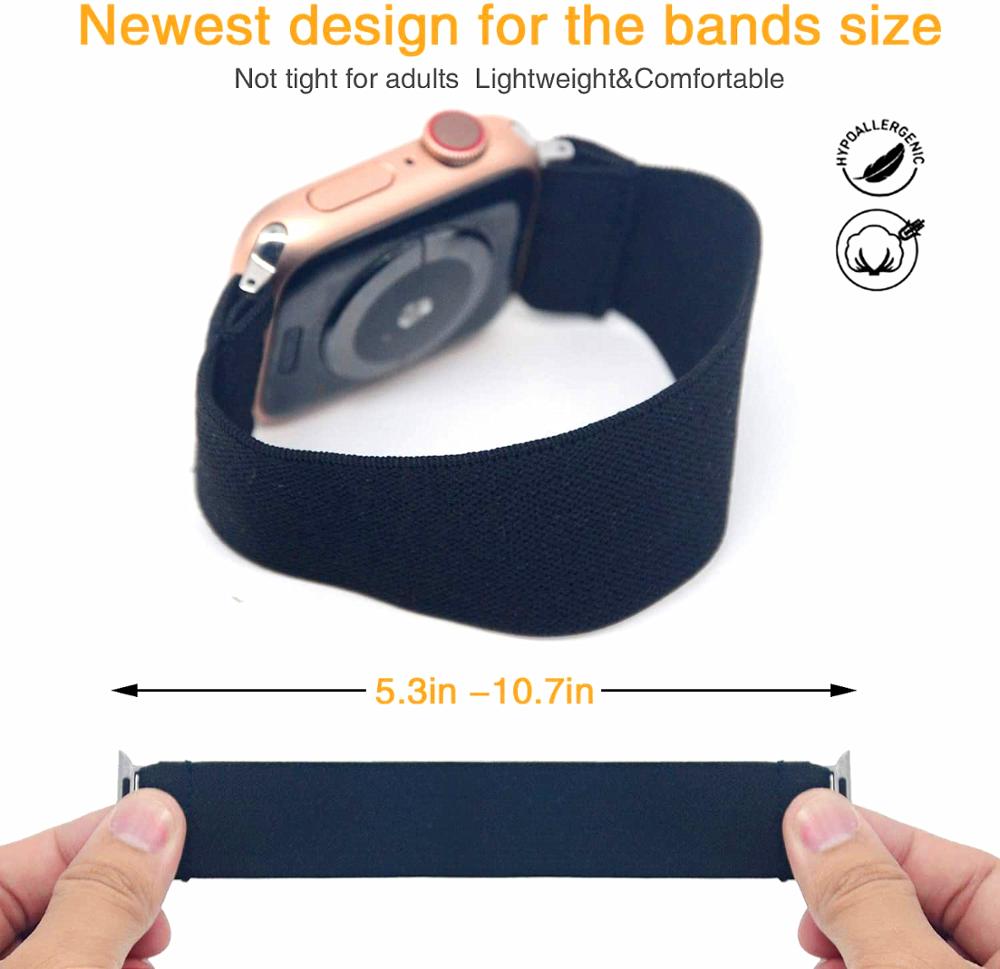 Correa Scrunchie para Apple watch 7, pulsera de 45mm, 41mm, 44mm, 40mm, 38mm y 42mm para mujer, correa iwatch series SE 6 5 4 3