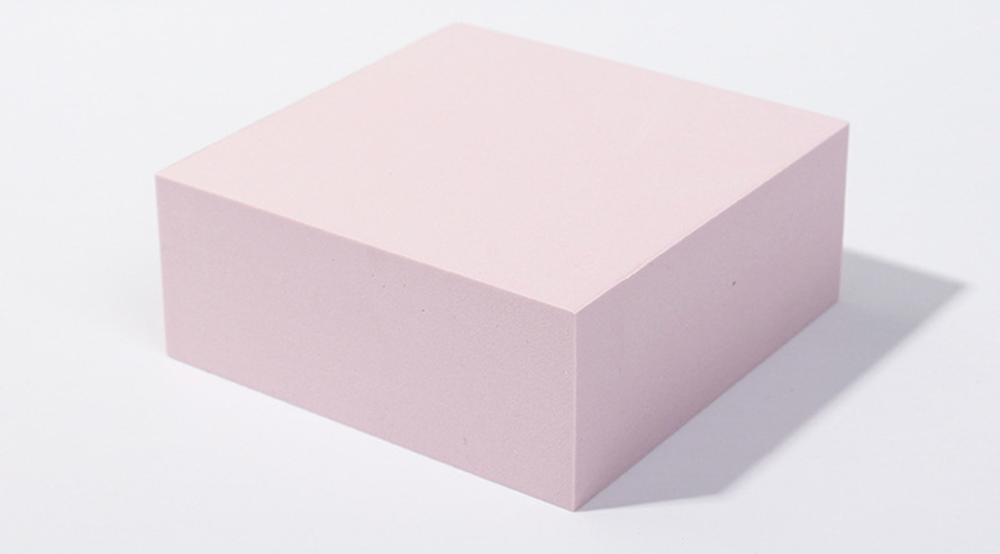 Recién llegado, cubo de fotografía INS, accesorios para fotos, cubo geométrico de espuma, accesorios de disparo para fondos de fotografía, color rosa claro y morado