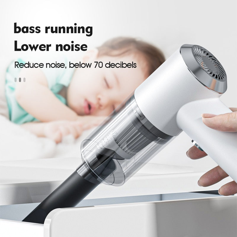 Licheers Mini Wireless Car Vacuum Cleaner Super Strong Suction 3500 Pa Portable Handheld Auto Vacumm Cleaner for office home car