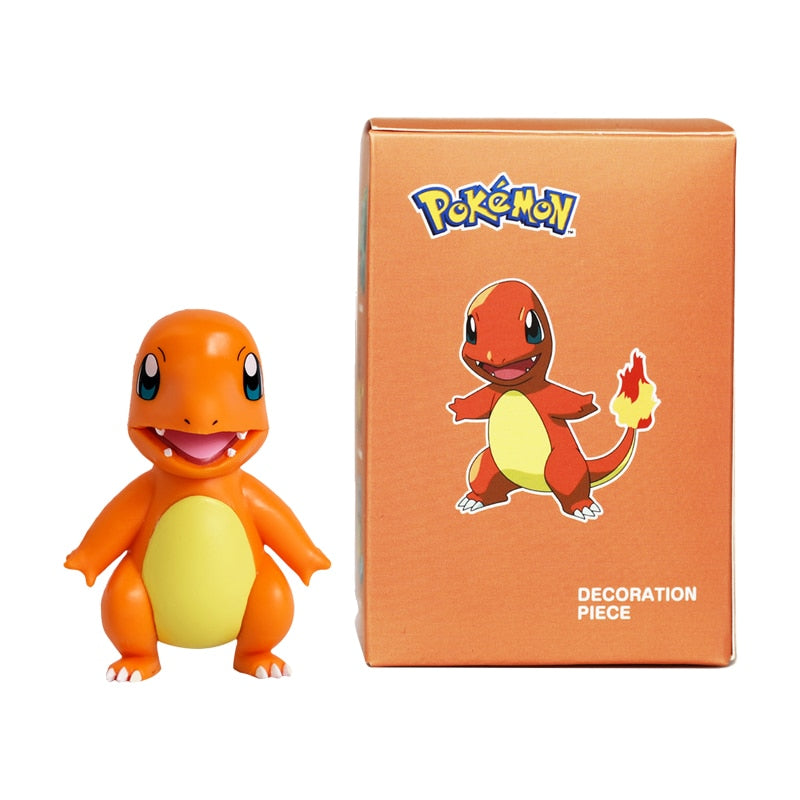 TOMY-figuras de muñecos Pokémon japoneses auténticos, colección de Pokémon Pikachu de 4-6cm, modelos de acción de Anime, juguetes para niños, regalo, caja oficial