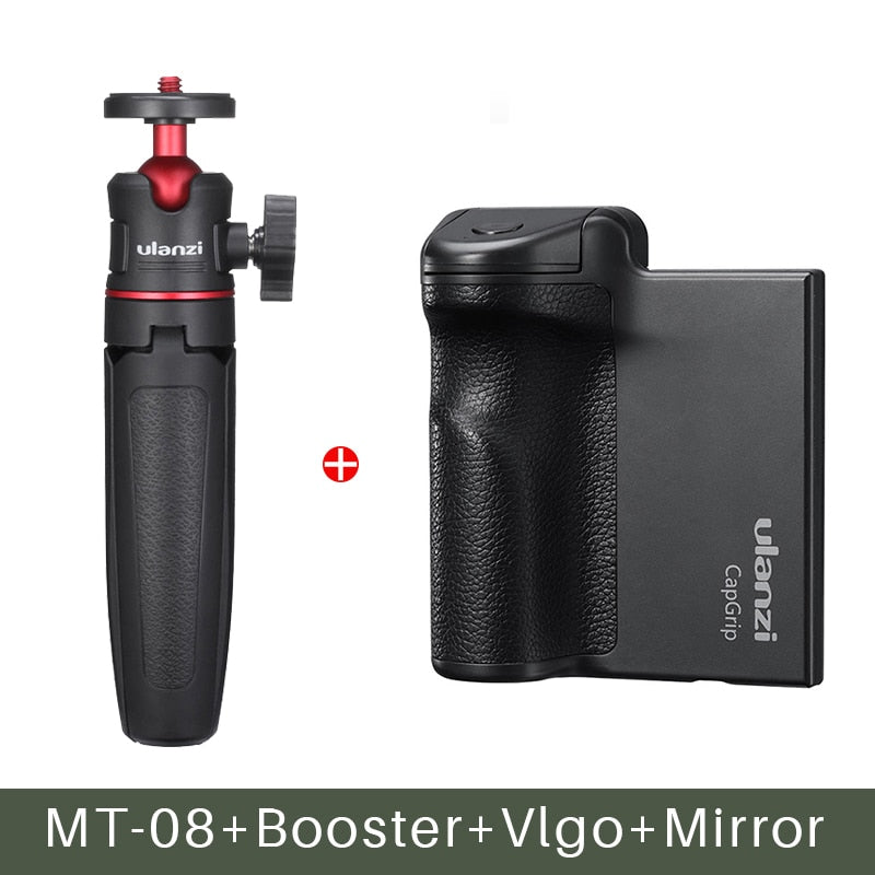 Ulanzi CapGrip I II Smartphone de mano Selfie Booster agarre de mano Bluetooth Control remoto obturador de teléfono para iPhone teléfono Android