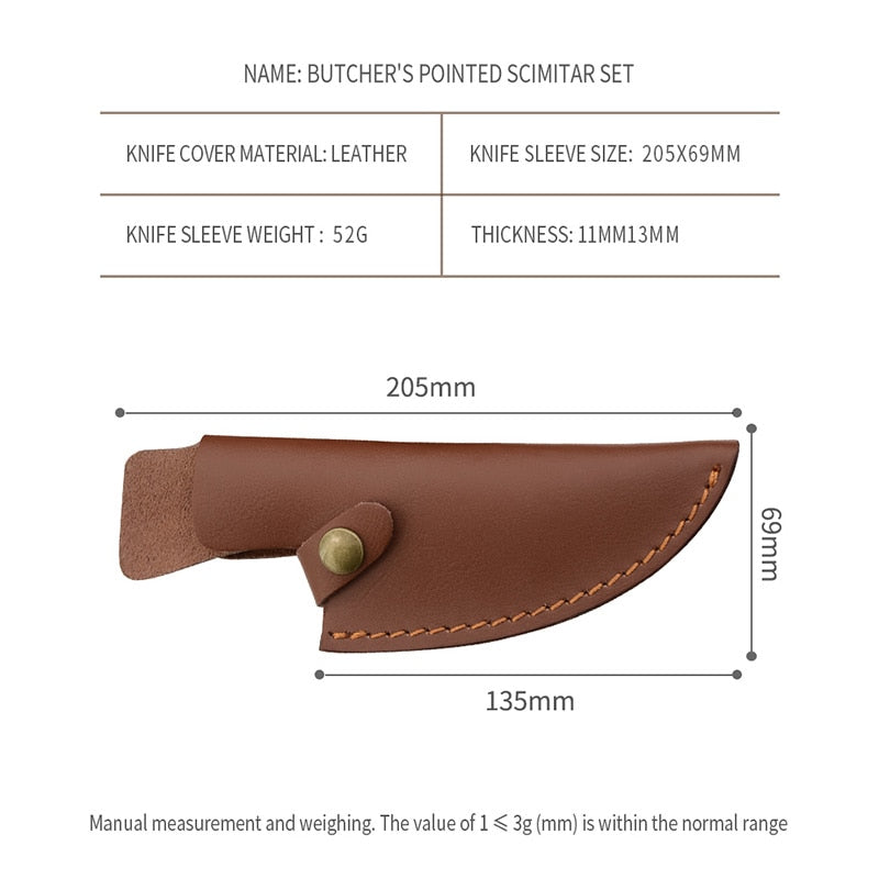 Cuchillo de Chef serbio de 5,5 pulgadas, cuchillo de caza forjado hecho a mano para exteriores, cuchillo de cocina de acero inoxidable, cuchillo de carnicero para deshuesar