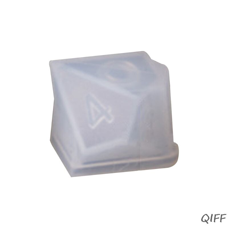 DIY Crystal Epoxy Mold Dice Fillet Shape Multi-spec Digital Game Silicone Mould