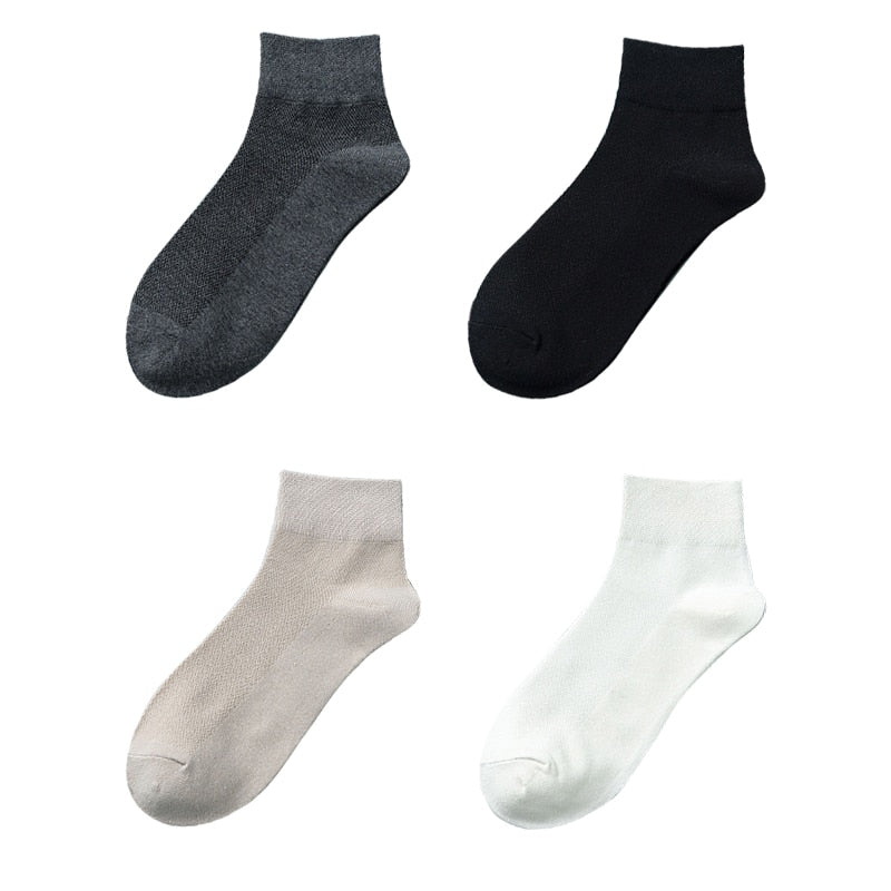 4 par/set nuevos calcetines de algodón para mujer moda Casual transpirable Primavera Verano tubo blanco calcetines neutros tamaño EU 36-42
