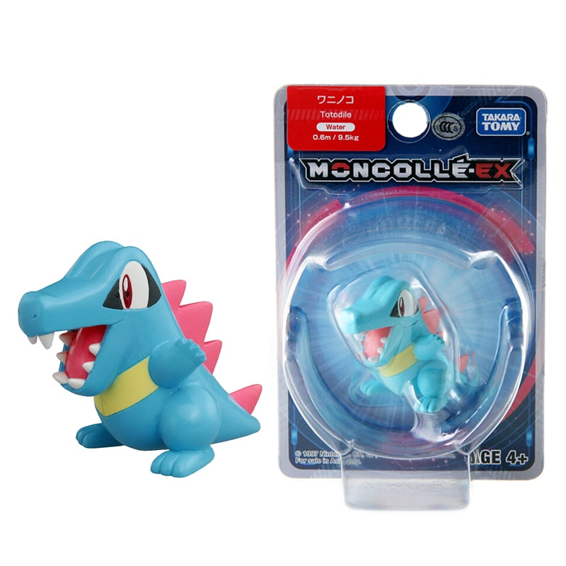 TOMY-figuras de muñecos Pokémon japoneses auténticos, colección de Pokémon Pikachu de 4-6cm, modelos de acción de Anime, juguetes para niños, regalo, caja oficial