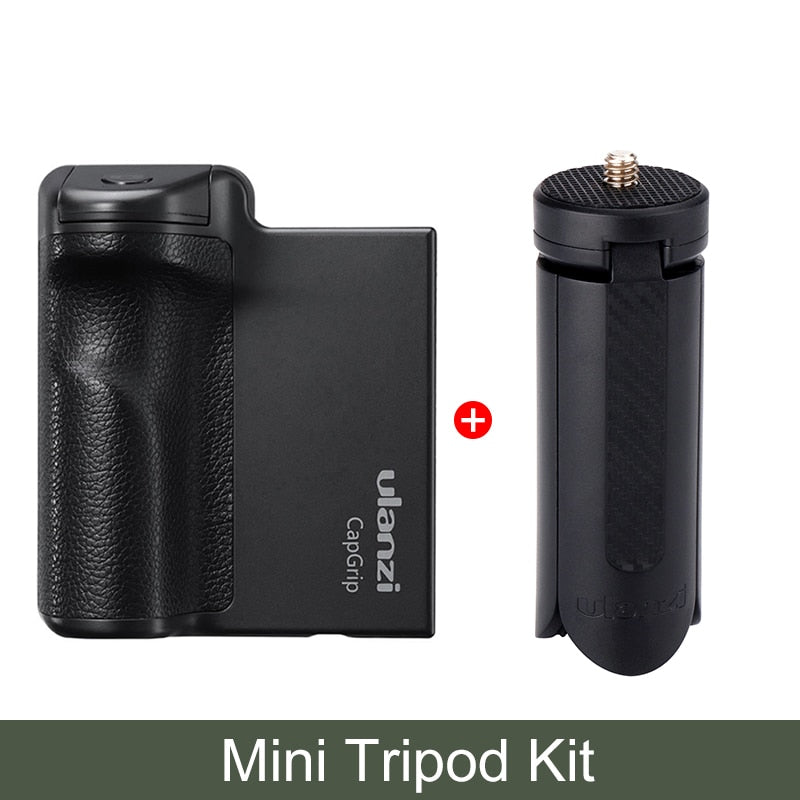 Ulanzi CapGrip I II Smartphone de mano Selfie Booster agarre de mano Bluetooth Control remoto obturador de teléfono para iPhone teléfono Android