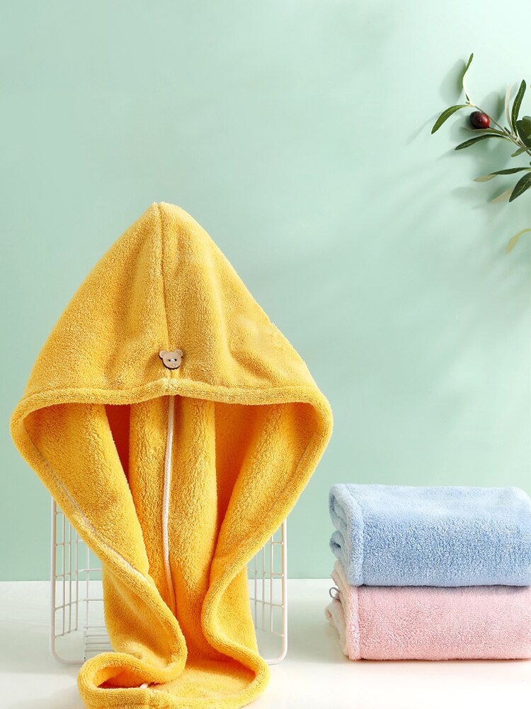 Microfiber Girl's Hair Drying Hat Hair Towel Dry Quick Womens Hair Towel Absorption Turban Hair Dry Cap Household Bath Tool