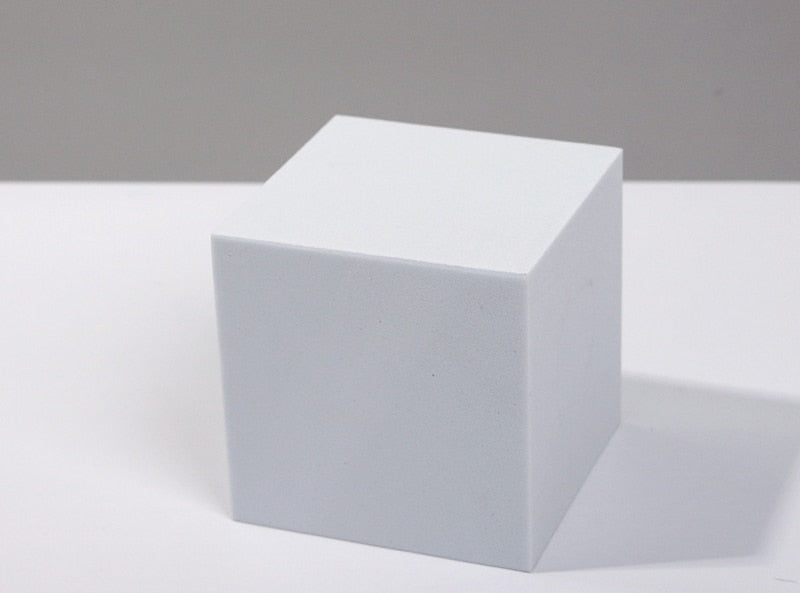 Recién llegado, cubo de fotografía INS, accesorios para fotos, cubo geométrico de espuma, accesorios de disparo para fondos de fotografía, color rosa claro y morado